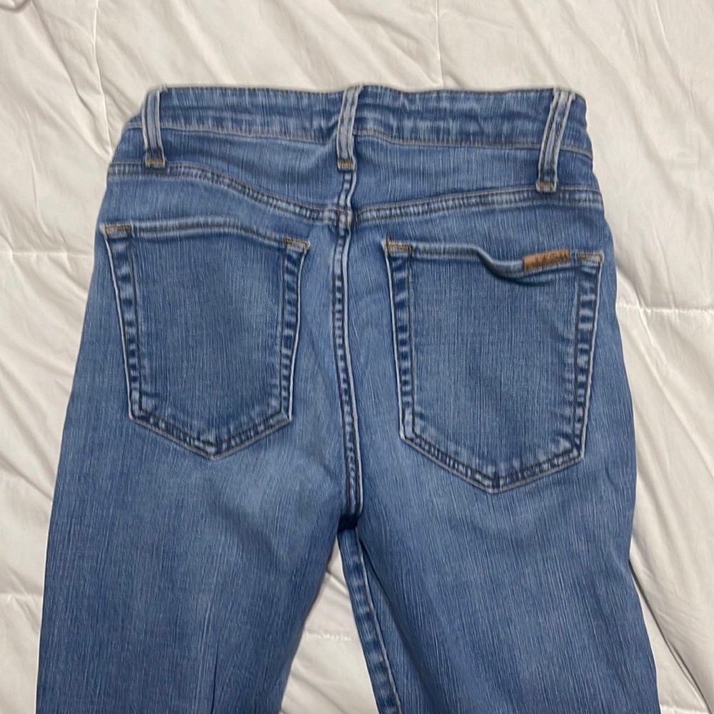 25 joes jeans skinny raw hem stretch